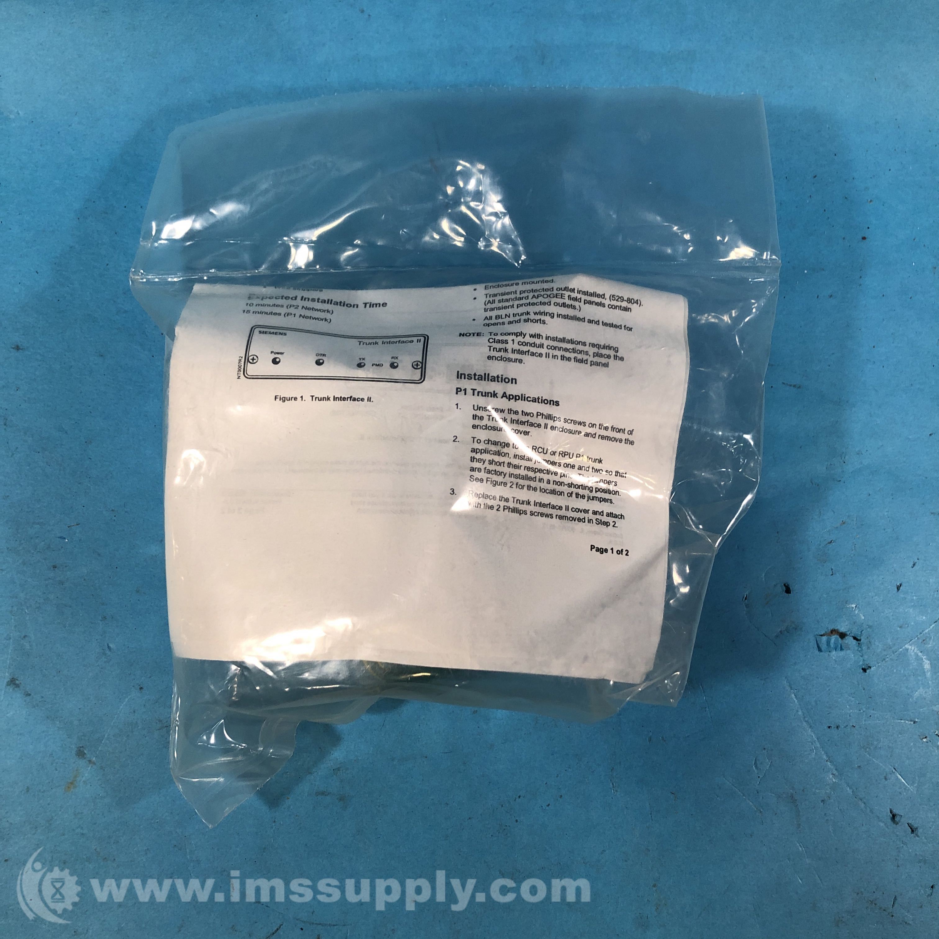 Siemens 538-663 Trunk Interface II Installation Manual Kit - IMS Supply