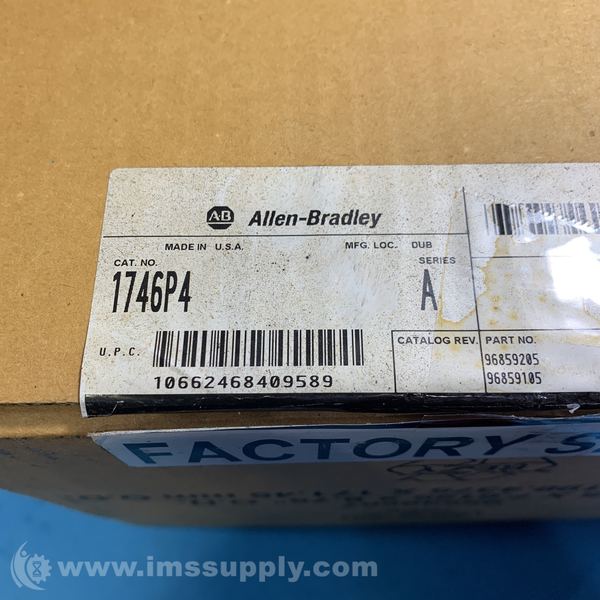 Allen Bradley 1746P4 Series A Power Supply Module SLC500 2.88/10A - IMS ...