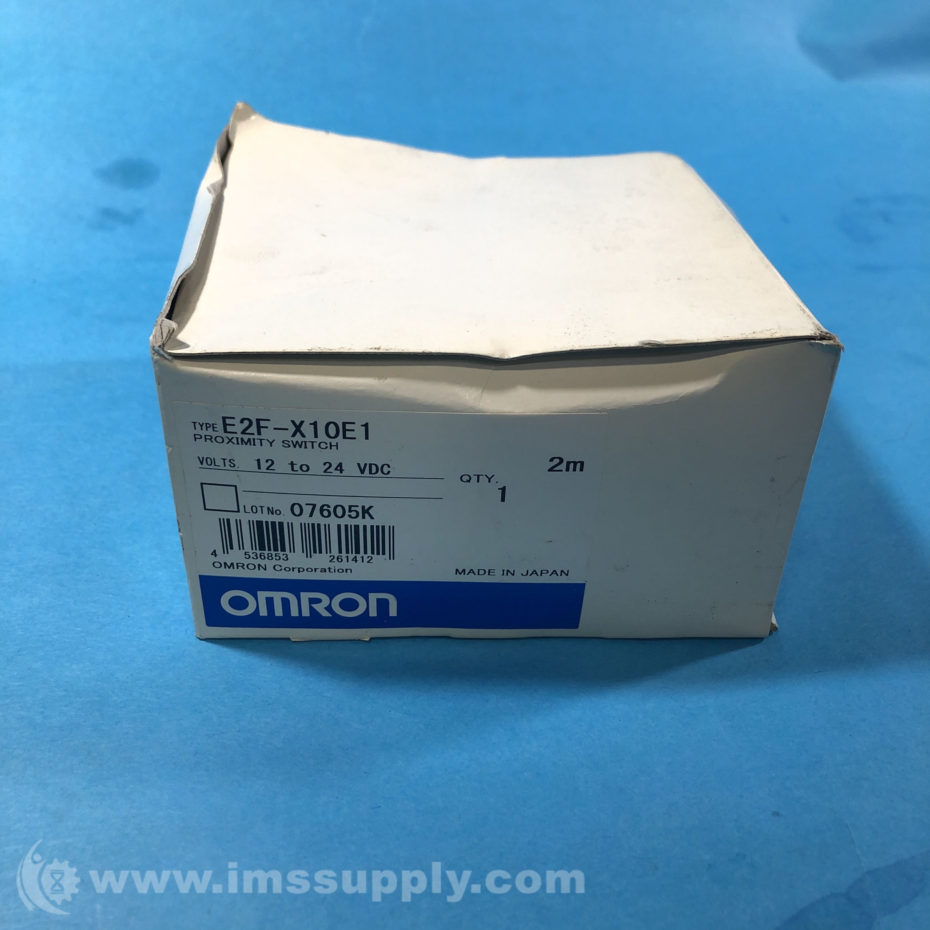 Omron E2F-X10E1 Proximity Switch, 2m LG, 12- 24 VDC - IMS Supply