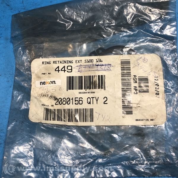 Nexen Group 449 Retaining Ring Bag Of 2 - Ims Supply