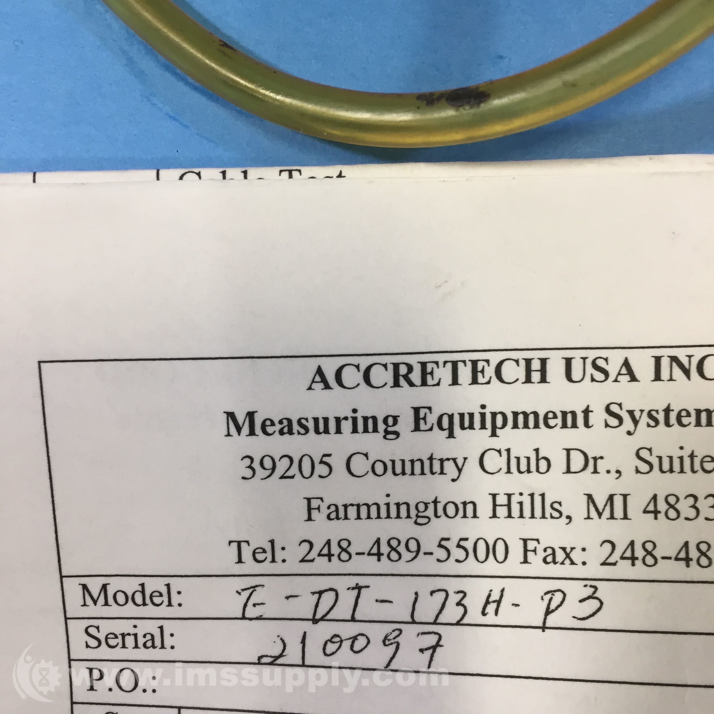 Accretech E-DT-173H-P3 Measuring Equipment - IMS Supply