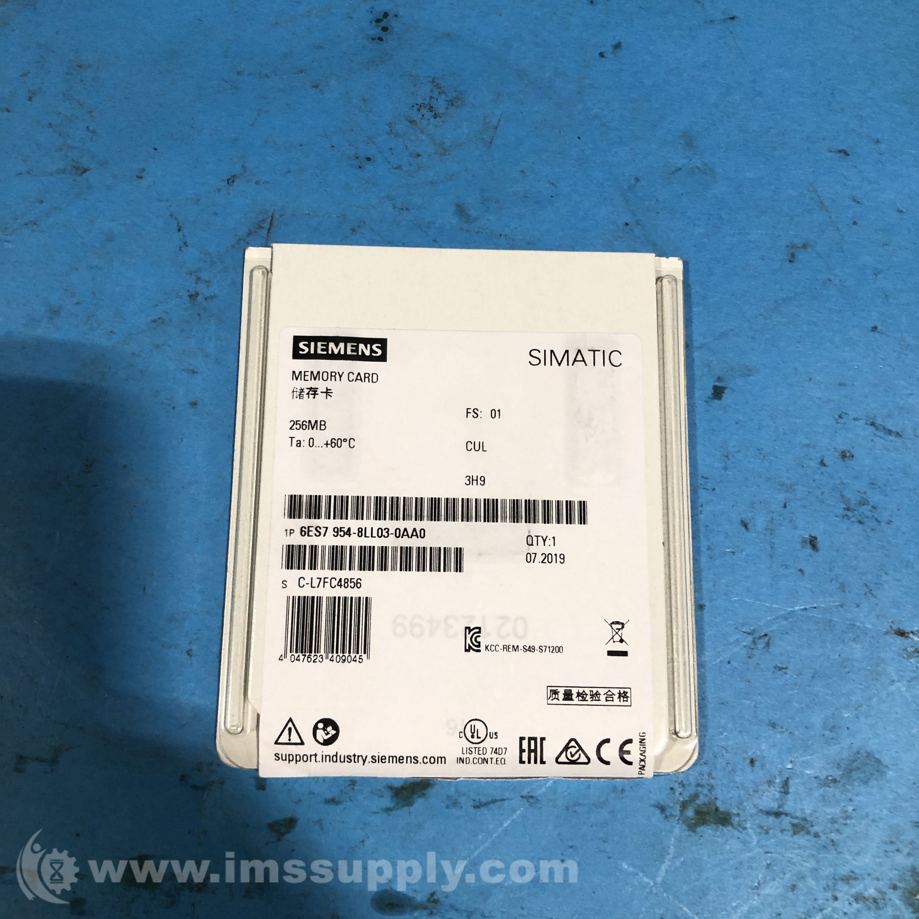 Siemens 6ES7954-8LL03-0AA0 Simatic Memory Card - IMS Supply