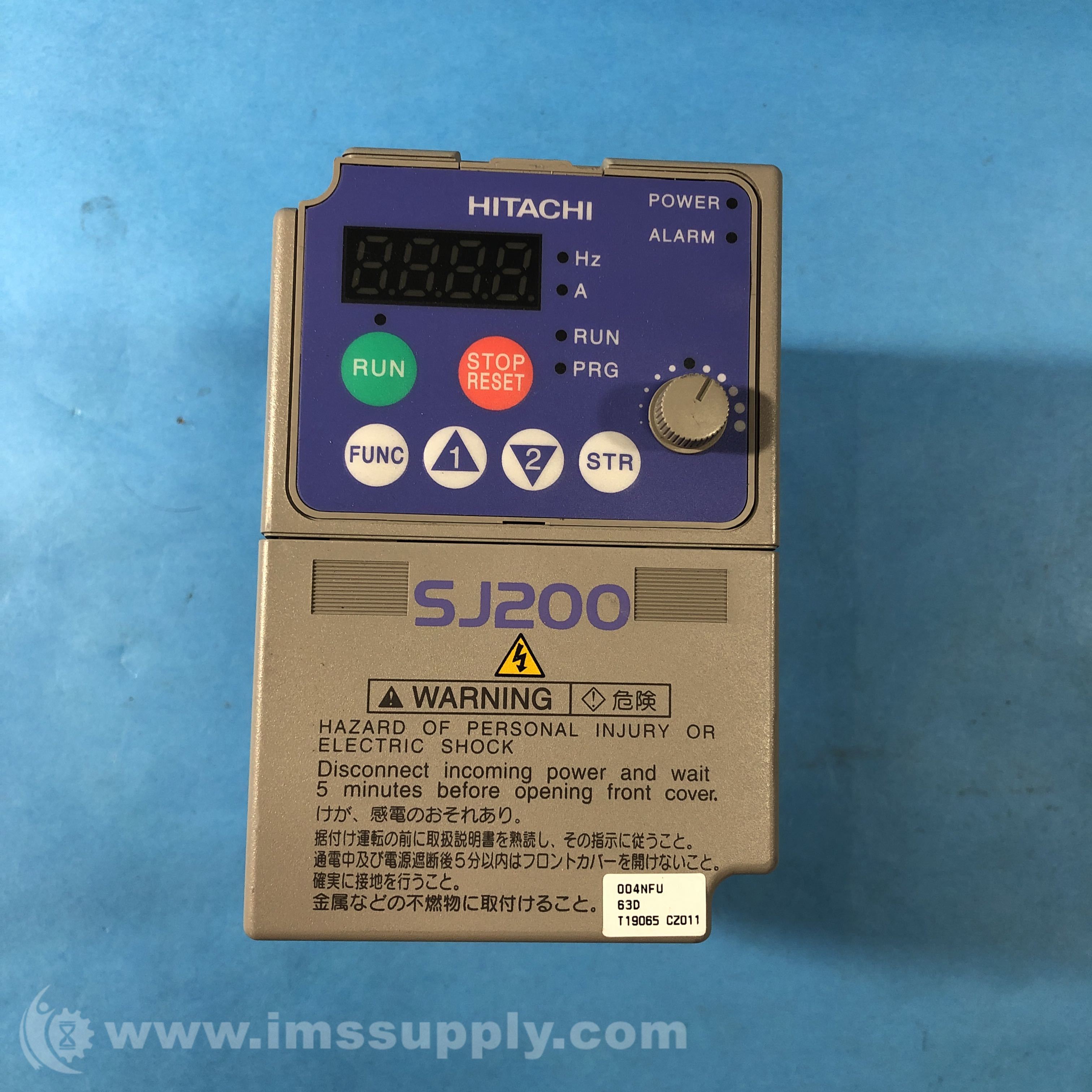 Hitachi SJ200-004NFU SJ200 AC Drive - IMS Supply