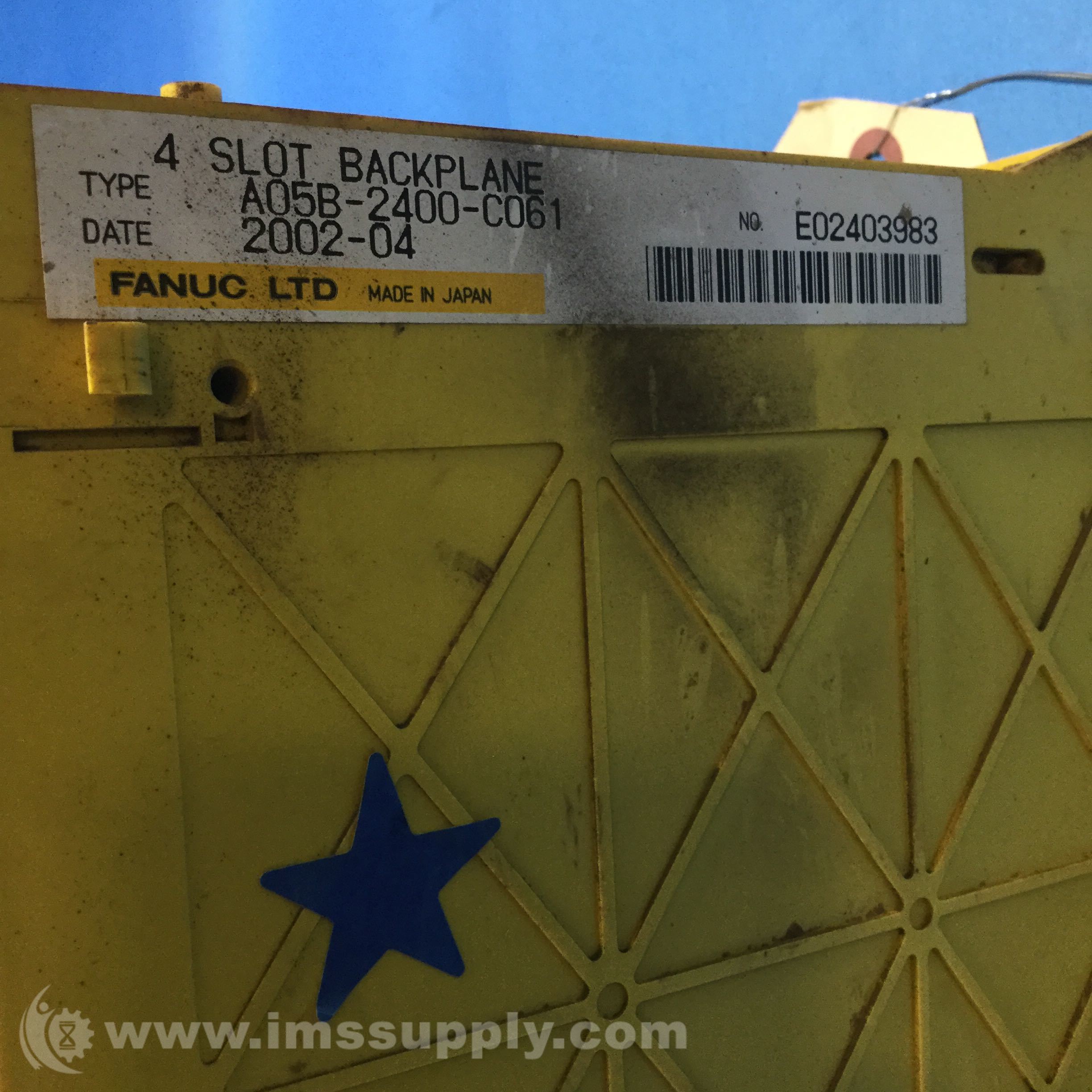 Fanuc A05B-2400-C061 4-Slot Backplace - IMS Supply