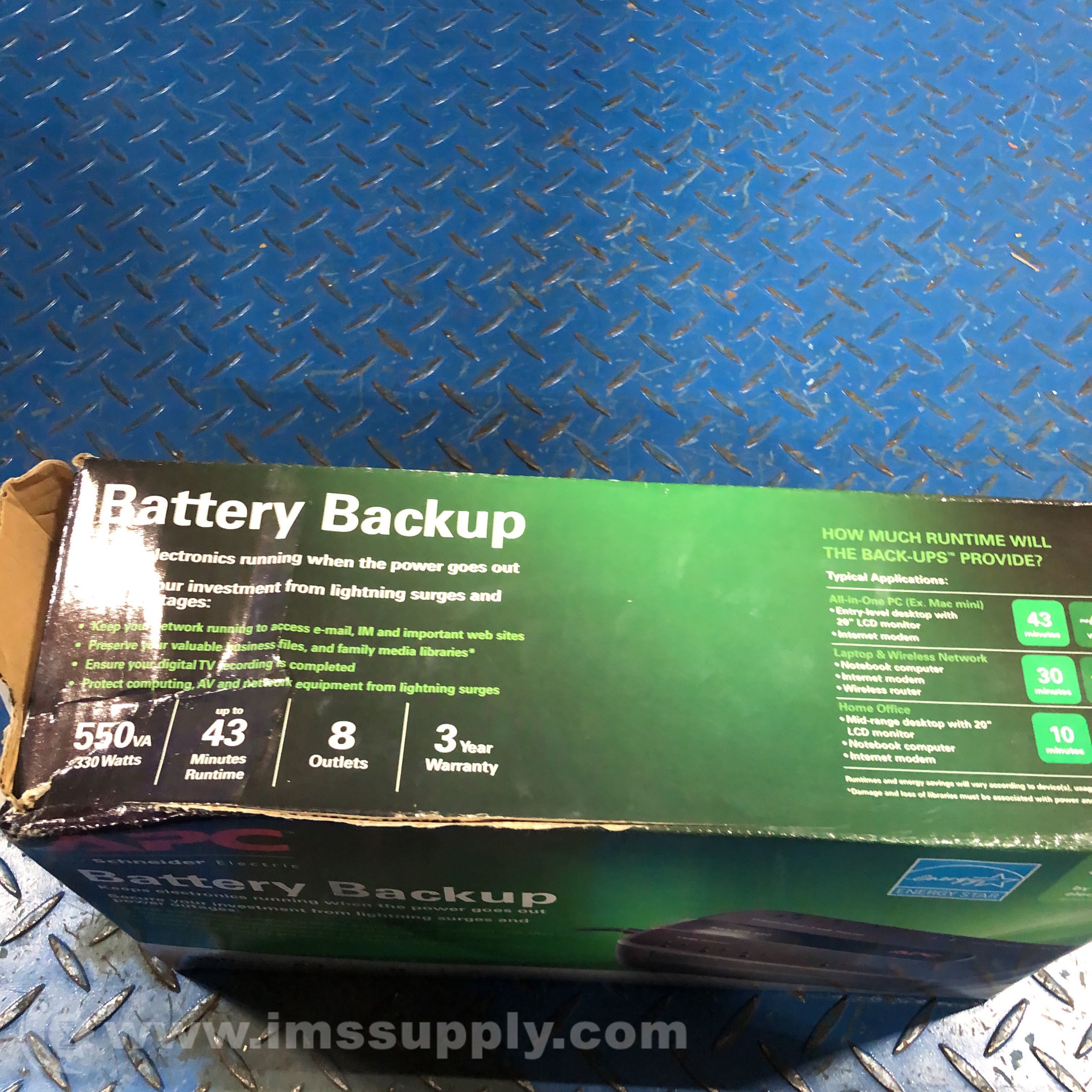 APC Back-UPS ES 550VA Desktop UPS - BE550G - UPS Battery Backups