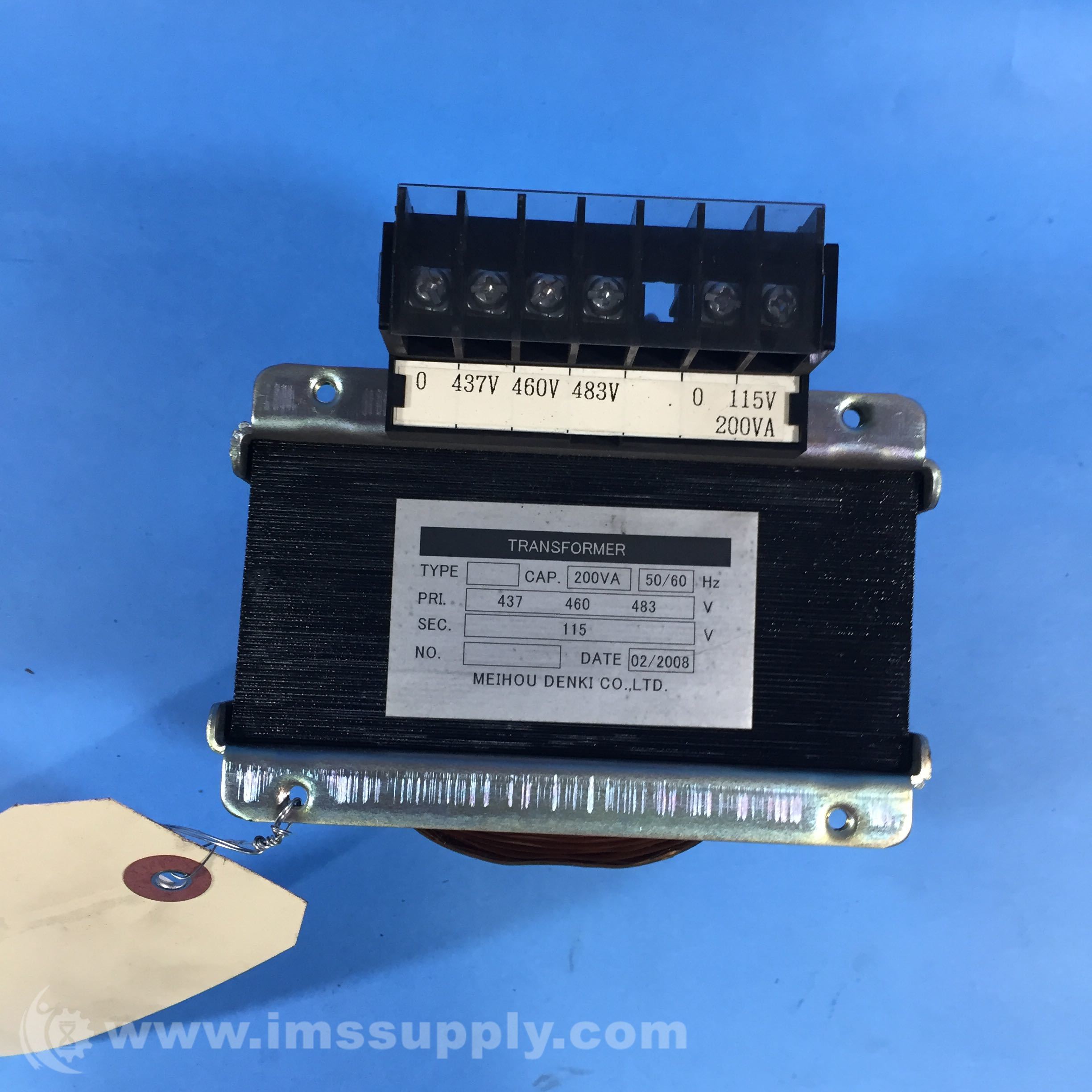 Meiho Electronics 0 437v 460v 483v Transformer, 200 Va Capacity, - Ims 