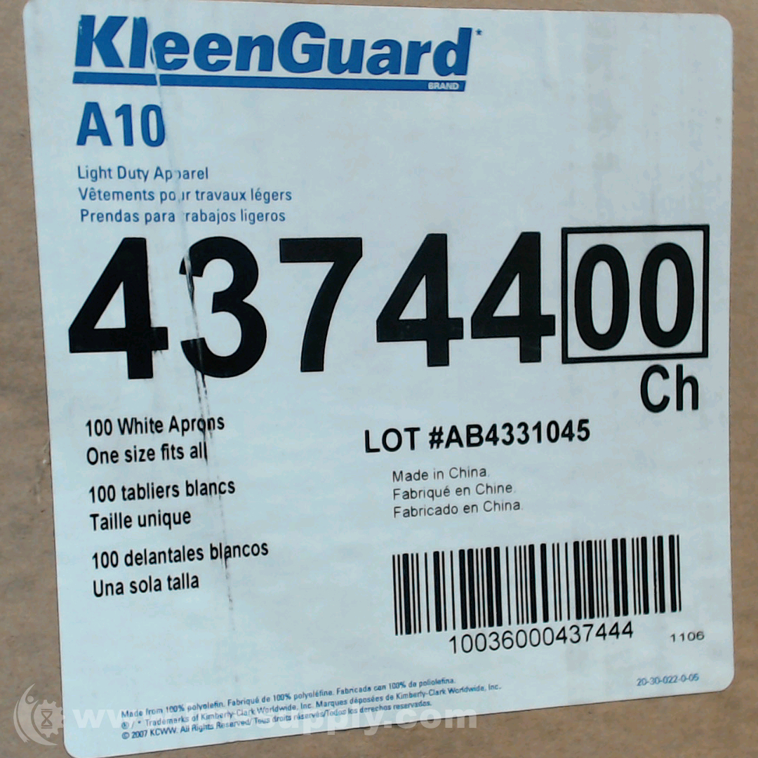 Kimberly-Clark KleenGuard A40 Disposable Aprons - Case of 100